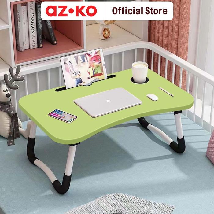 Gambar AZKO Odi Meja Lipat Laptop Dengan Tempat Gelas Folding Table Foldable Study Desk Meja Belajar Mini Serbaguna Tatakan Laptop Notebook Minimalis Table - Hijau dari AZKO ID undefined Tokopedia