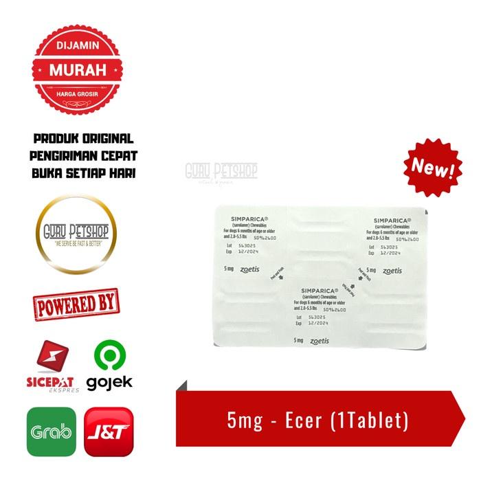 Gambar Simparica Obat Kutu Anjing Tablet Kunyah - Yellow 5mg (Berat 1-2.5kg) - Yellow 5mg Ecer dari Guru Petshop undefined Tokopedia