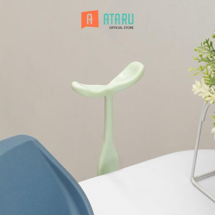 Gambar Ataru Tatakan Spatula Leaf To Lit - Hijau Tempat Dudukan Sutil Kitchen Gadget Perlengkapan Dapur Holder Sendok Masak dari Ataru_NEW undefined Tokopedia