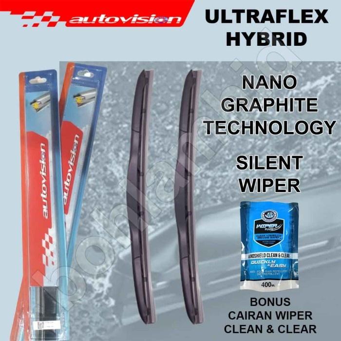 Gambar WIPER MOBIL MAZDA 2 Old Autovision Ultraflex Hybrid 2Pcs kn-kr - 22 dan 18 dari bohlamhid undefined Tokopedia