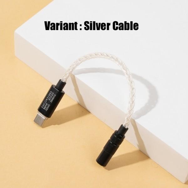 Gambar Dual Chip DAC Conexant CX31993 + Amp 97220 Type C To 3.5mm Adaptor - Cable Silver dari MAXI BSG OFFICIAL undefined Tokopedia