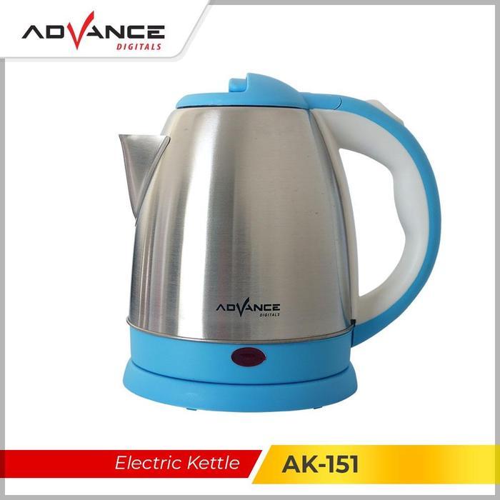 Gambar 【Smart Home】Advance Teko Listrik  Electric Kettle Stainless Steel 1.5 Litter 500 Watt low watt 151 - Biru - Biru dari Sunlit.solace undefined Tokopedia