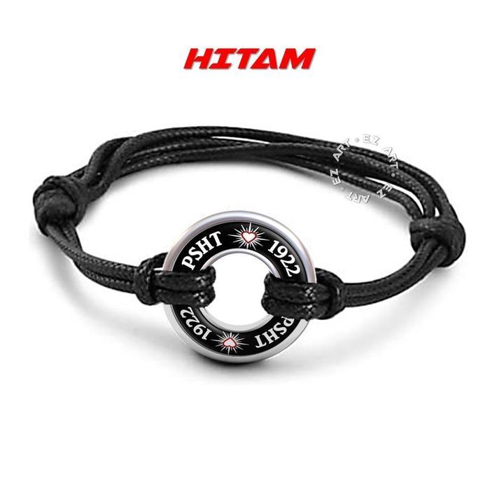 Gambar GELANG PENDEKAR PSHT LIONTIN RING PLAT CINCIN GAMBAR SILAT SH TERATE TALI KULIT KEPANG KOREA - HITAM dari EZ Art Fashion undefined Tokopedia