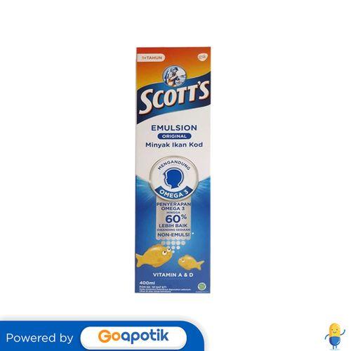 Gambar SCOTT'S EMULSION ORIGINAL SIRUP 400 ML dari Apotek Apollo Bandung By GoA undefined Tokopedia