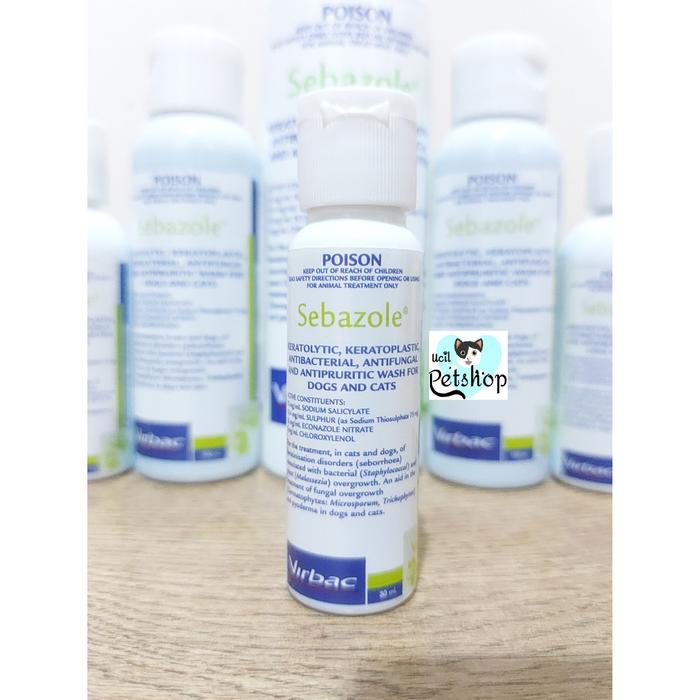 Gambar Virbac SEBAZOLE Shampoo Shampo Kucing Anjing Anti Jamur Bakteri Repack - Repack 30 ml dari Ucil Petshop undefined Tokopedia