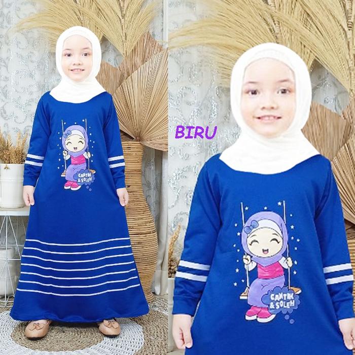 Gambar Gamis Anak Cantik & Soleha 2-12 Tahun Gambar Karakter Sablon Bahan Voxy Melar Balita Batita Murah Kids Kecil Perempuan Cewe Cewek Remaja Tanggung Baju Pakaian Muslim Dress Rok Gaun TK SD Usia Umur Kelas Bulan 1 3 4 5 6 7 8 9 10 11 18 24 - Biru, XS (2-3 tahun) dari sultan & sultanah undefined Tokopedia