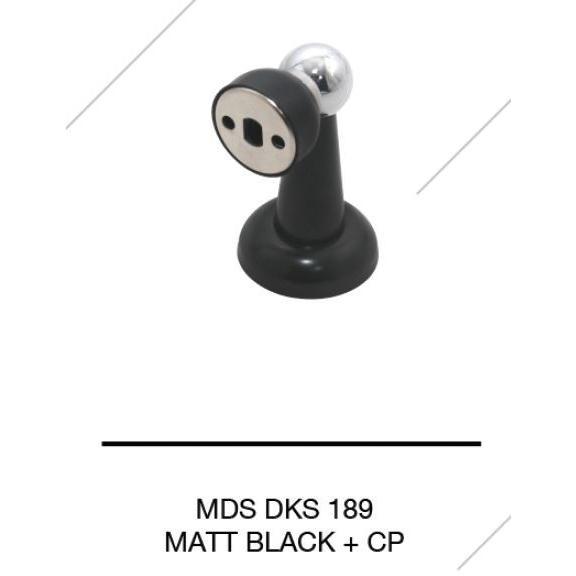 Gambar DOOR STOPPER DEKKSON MDS 189 MATT BLACK+CP Stopper Pintu Hitam Magnet dari GenHardware undefined Tokopedia