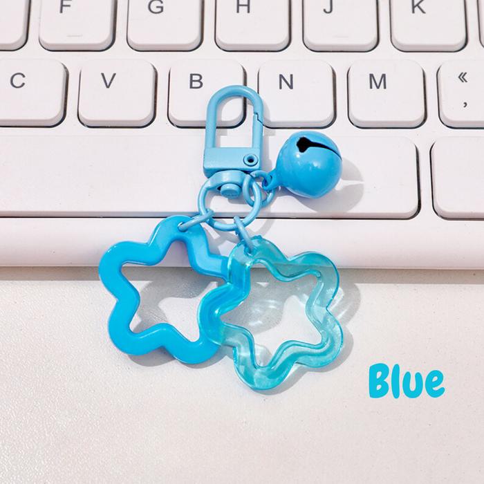 Gambar TOPER Gantungan Kunci Bintang Lonceng Lucu Keychain Star Bell Krincing Cute Aesthetic Estetik Aksesoris Hiasan - Blue dari ToperOfficial undefined Tokopedia