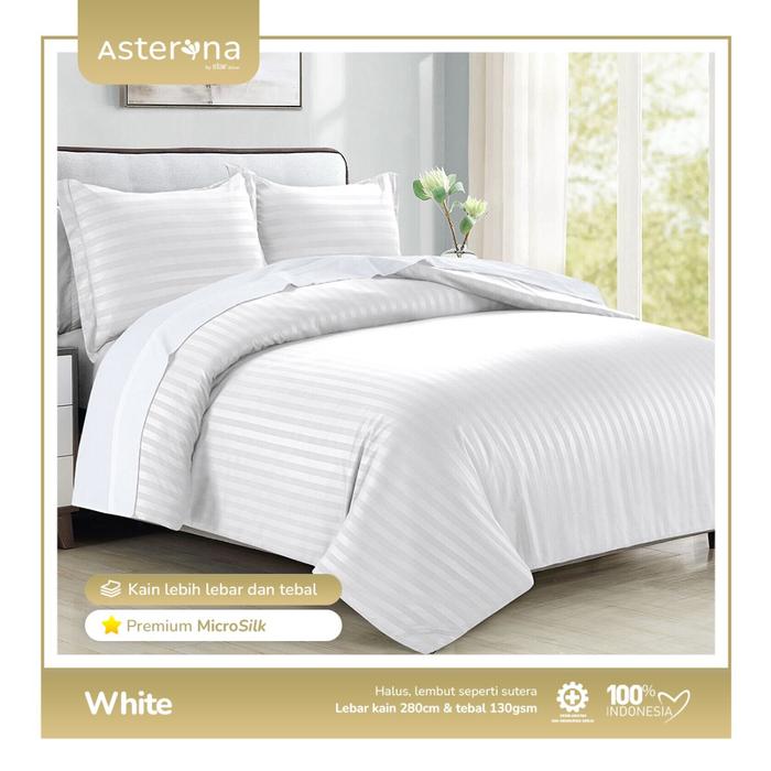 Gambar Sprei Putih 200x200 Bahan Micro Silk Tensel - Sprai Hotel Homestay Villa Oyo Reddorz - White, 20 cm dari Gyatahomeliving undefined Tokopedia