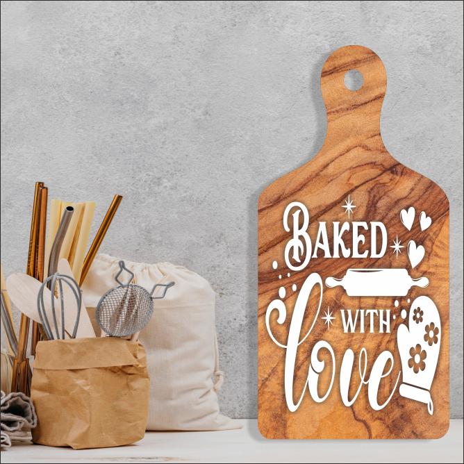 Gambar Hiasan Pajangan Dinding Walldecor poster kayu ukir talenan qoute kitchen Shabby Unik Dekorasi C187 - baketwithlove dari IDEART undefined Tokopedia