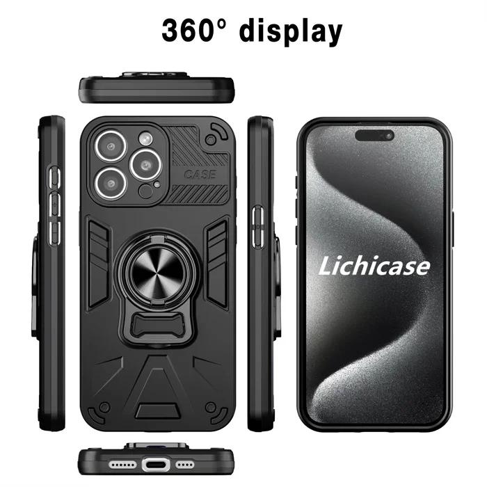 Gambar Myroots Case Vortex Guard 360 Untuk Iphone 16 15 14 13 12 Pro Max 11 Series Armor Casing with Spin Ring - BLACK, IP 15 PRO MAX dari Myroots store undefined Tokopedia