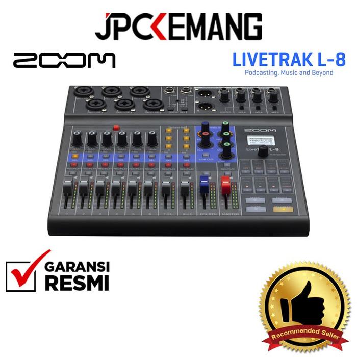 Gambar Zoom LiveTrak L-8 LiveTrak L8 Portable 8 Channel Digital Mixer and Multitrack Recorder Garansi Resmi dari JPC Kemang undefined Tokopedia