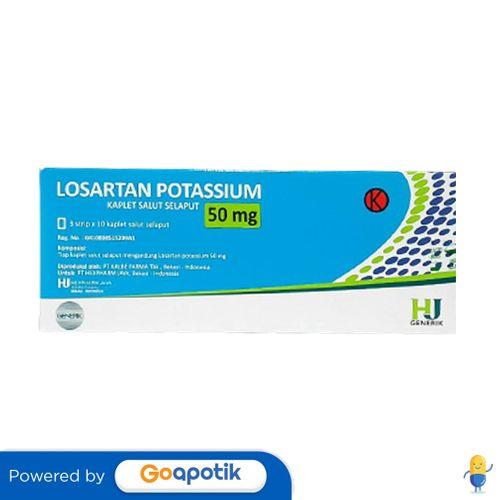 Gambar LOSARTAN HEXPHARM JAYA 50 MG BOX 30 KAPLET dari Apotek Semangat by GoApotik undefined Tokopedia