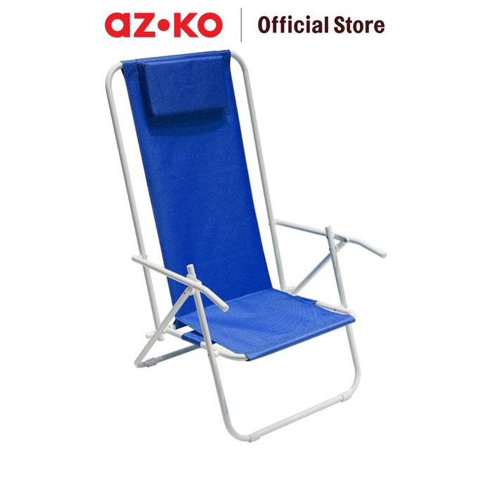 Gambar AZKO Soleil Brazilian Kursi Pantai Lipat Balcony Chair Kursi Outdoor Serbaguna Furniture Rumah Tempat Duduk Kursi Halaman Balkon - Biru dari AZKO ID undefined Tokopedia