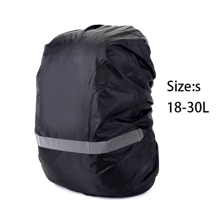 Gambar Rain Cover Bag Tas Penutup Hujan Reflective Tas Raincover Anti Air Dengan Light Reflector Sarung Jas Hujan Tas Ransel - Black-S dari ID-HENDRA undefined Tokopedia