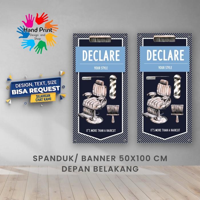Gambar SPANDUK BANNER Barbershop Cukur Pangkas Rambut A Satu Pasang - Satu dari Kawai Printing undefined 3 Tokopedia