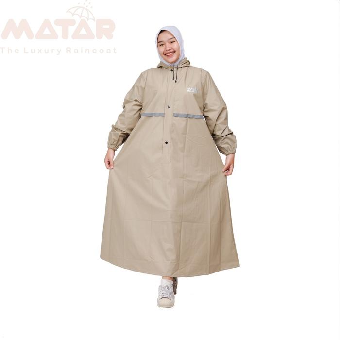 Gambar Mantel Gamis Wanita Muslimah / Jas Hujan Wanita By MATAR Anti Rembes Dewasa Syari Tebal PVC Rust-Proof Raincoats outfit outdoor - Gamis Mocca, L dari Ar Rafan Store Kota Depok Tokopedia