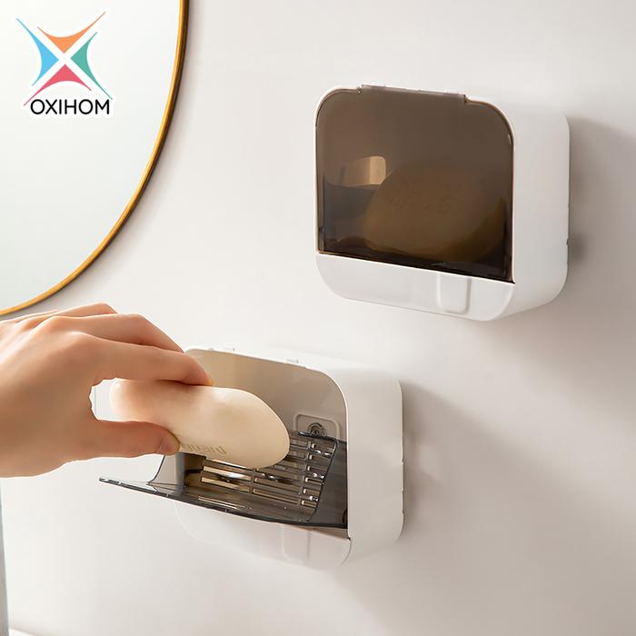 Gambar Oxihom Tempat Sabun Rak Kamar Mandi Plastik Rak Sabun Tempel Gantung B2137 Keramik - B2137 Putih dari Oxihom undefined Tokopedia