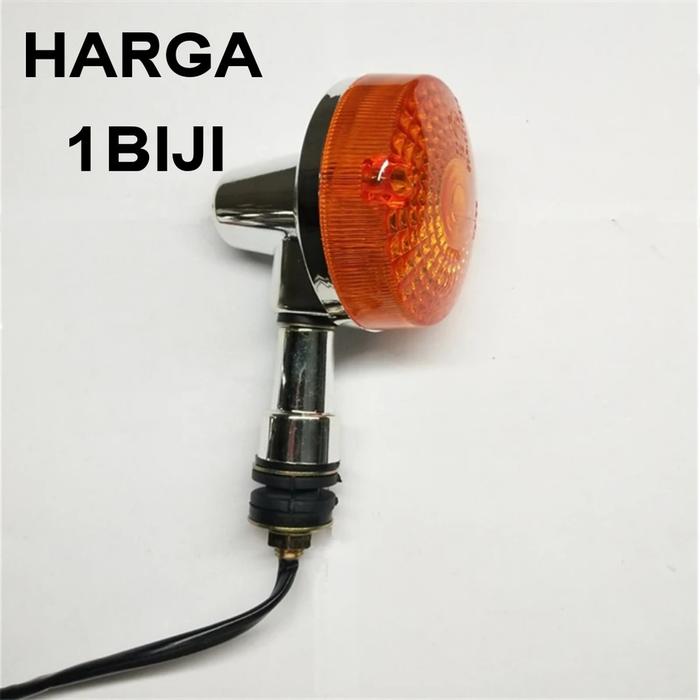 Gambar Lampu Sen Sein Riting Reting Turnsignal Weser Classic Retro British Scrambler Kawasaki W175 Binter Merzy Kz200 KZ 200 Royal Enfield Model Gp twin 250 Motor Motorcycle - Depan Kanan dari pukul911 undefined Tokopedia