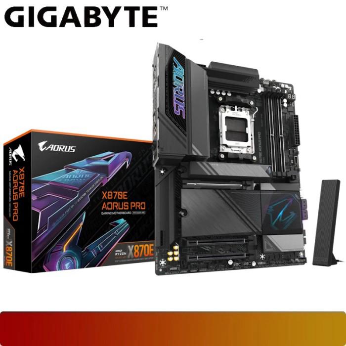 GIGABYTE X870E AORUS PRO Motherboard AMD X870E AM5 DDR5 ATX di Nano  Komputer Tokopedia