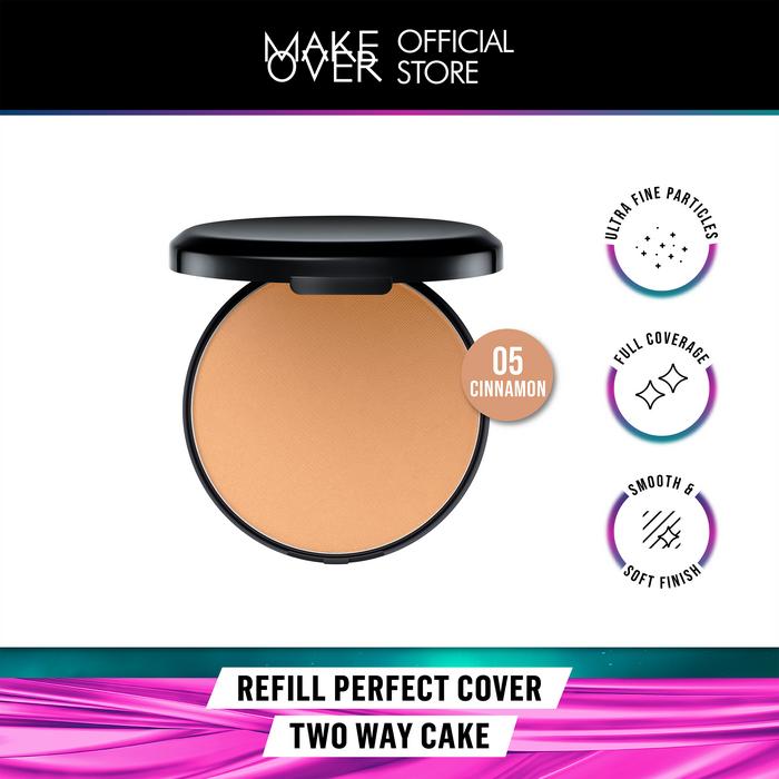 Gambar MAKE OVER Perfect Cover Refill Two Way Cake TWC 12 g - Refill Bedak Padat Bedak Compact High Coverage Ringan Wajah Flawless Make Up Tahan Lama Non-Comedogenic Lebaran Raya - 05 Cinnamon dari makeoverid_NEW undefined Tokopedia