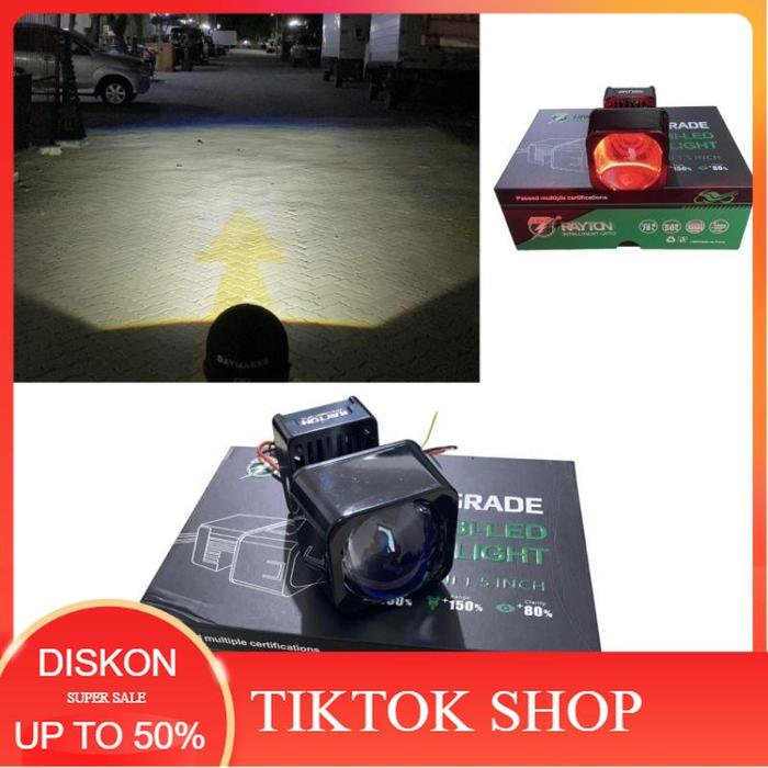 Gambar Lampu Depan Biled Matrix RTD Rayton X1 1.5 Inch Blue Lens Devil Led Kipas 50 Watt - Blue Lens RED dari Choco LED undefined Tokopedia