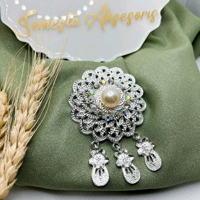 Gambar Bros kebaya kecil bros kebaya bros peniti bros premium aksesoris hijab - Model 01 dari Semesta Collection undefined Tokopedia