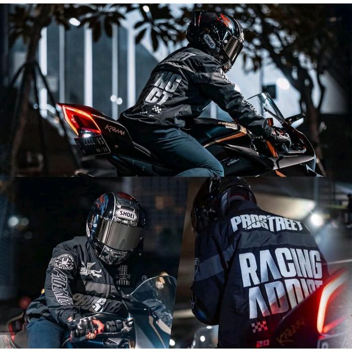 Gambar Jaket Prostreet Racing Addict Abu Hitam Motif - R Abu Hitam, M dari Duriatstore99 undefined 3 Tokopedia