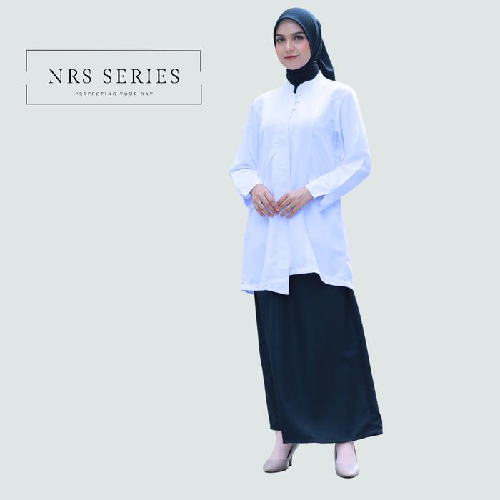 Gambar NRS Series - Baju PDH Putih Tunik Seragam Setelan Khaki PNS - S, Hitm putih set rok A dari NRS Series_NEW undefined Tokopedia