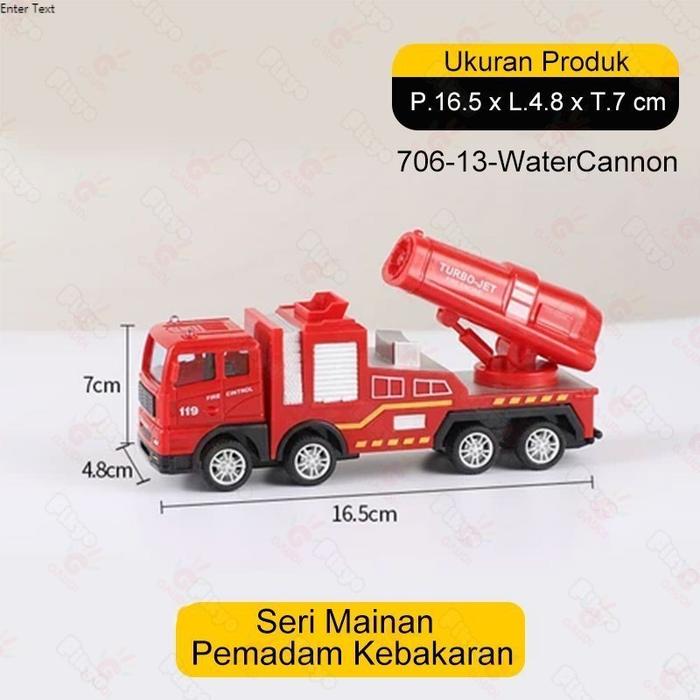 Gambar PIKYO Mobil Pemadam Inersia 1:55 Diecast Model Simulasi Mainan Truk Anak Laki Laki Hadiah - WaterCannon dari PIKYO INDONESIA Kab. Tangerang Tokopedia