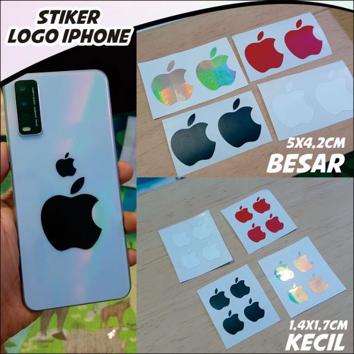 Gambar STIKER LOGO iPhone apple untuk semua hp - MERAH, Kecil 1,4x1,7cm dari CR Decal Motor undefined Tokopedia