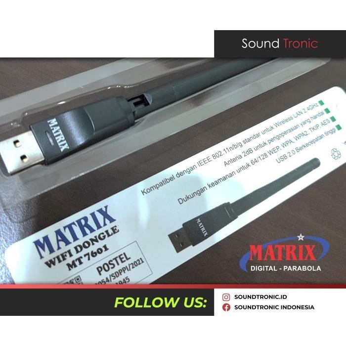 Gambar Efinix USB Dongle WIFI Receiver Adapter 802.11N 150Mbps Antenna - MATRIX dari soundtronic undefined Tokopedia