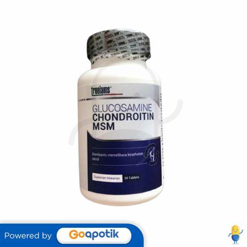 Gambar TREELAINS GLUCOSAMINE CHONDROITIN MSM BOTOL 30 TABLET dari Apotek Manjur Sehat by GoApotik undefined Tokopedia