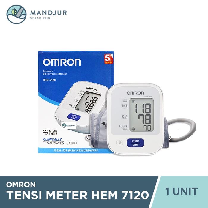 Gambar Tensimeter Digital Omron HEM 7120 - Alat Pengukur Tekanan Darah dari Apotekmandjurofficial undefined Tokopedia