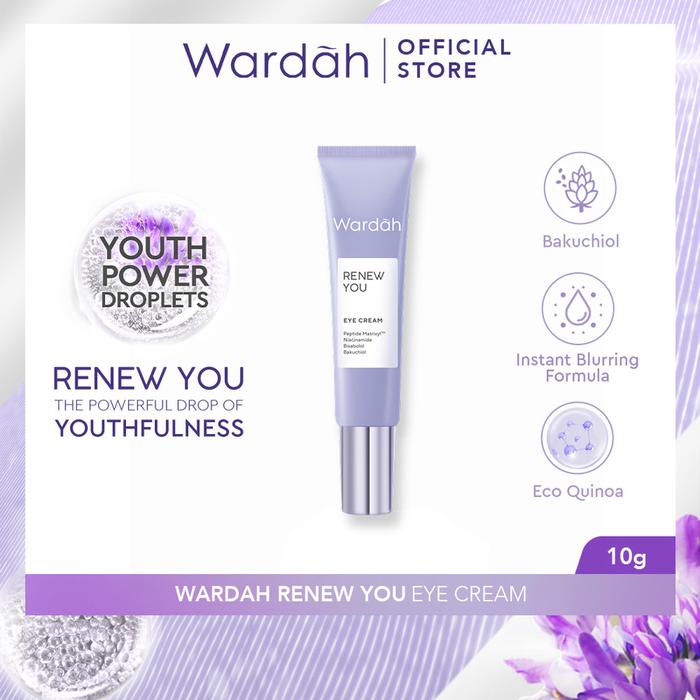Gambar Wardah Renew You Anti Aging Eye Cream 10 ml - Krim Penghilang mata panda dari Surya Cantik undefined Tokopedia