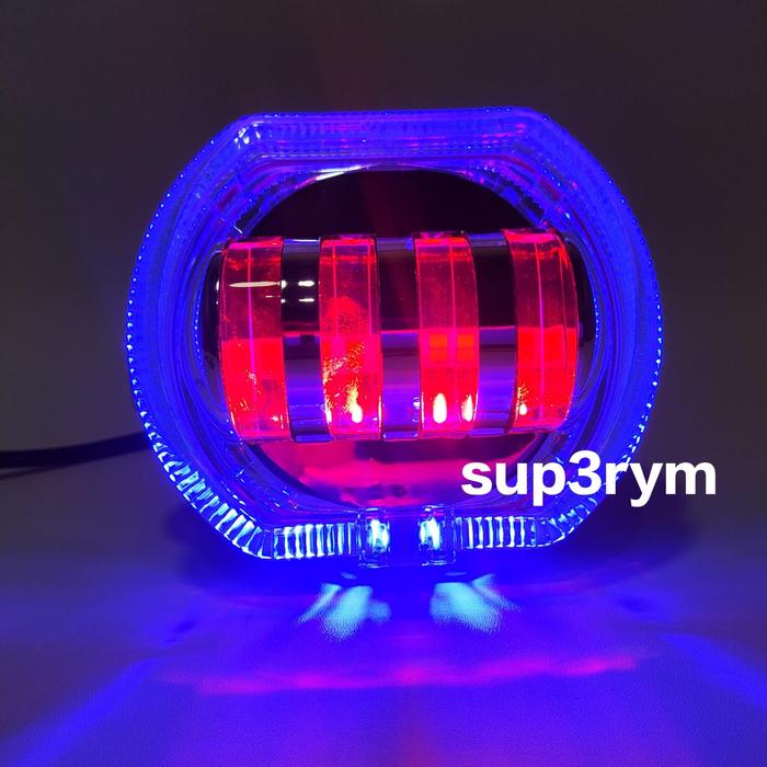 Gambar Lampu utama Biled mode daymaker Projie Biled proji 4 lensa 8D plus shroud 4.5 inc - BIRU, KUNING PUTIH dari superym undefined Tokopedia