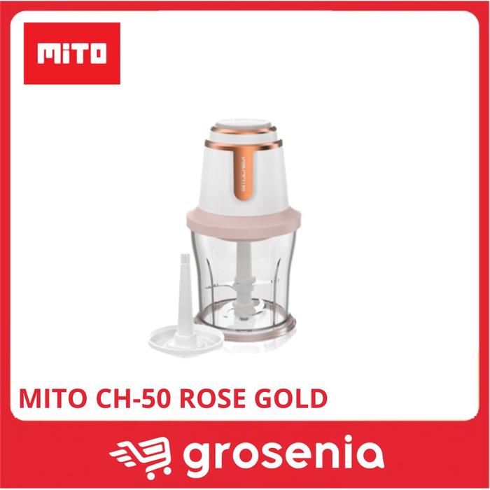 Gambar MITOCHIBA Food Magic Chopper Blender CH50 0.7L - Rose Gold dari Grosenia undefined Tokopedia
