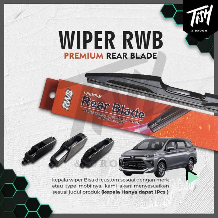 Gambar RWB Rear Wiper Belakang All New Avanza Xenia Veloz 2022 12 inch - RWB dari Tish And Droom undefined Tokopedia
