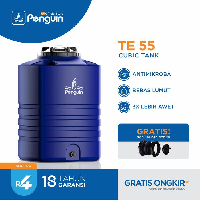 Gambar Penguin TE-55 500 Liter Toren Tandon Tangki Air Cubic Tank - Biru Tua dari Penguin Indonesia undefined Tokopedia