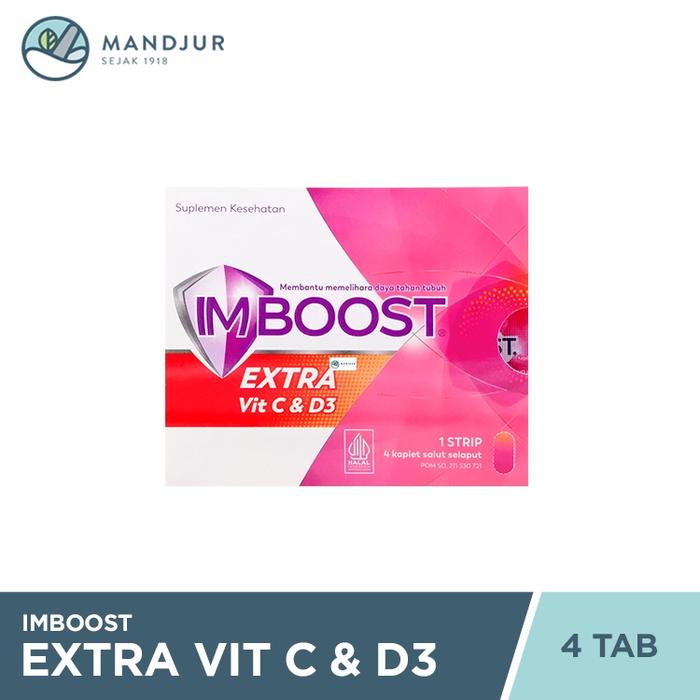 Gambar Imboost Extra Vit C & D3 Strip 4 Tablet - Memelihara Daya Tahan Tubuh dari Apotekmandjurofficial undefined Tokopedia