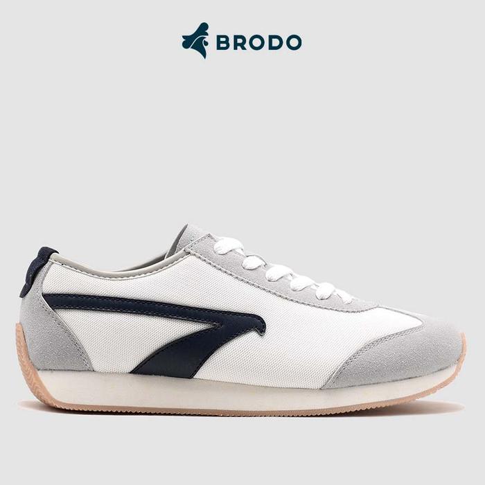 Gambar BRODO - Sneakers Tondano Beak White Navy GS - 43 dari Brodo Footwear_NEW undefined Tokopedia