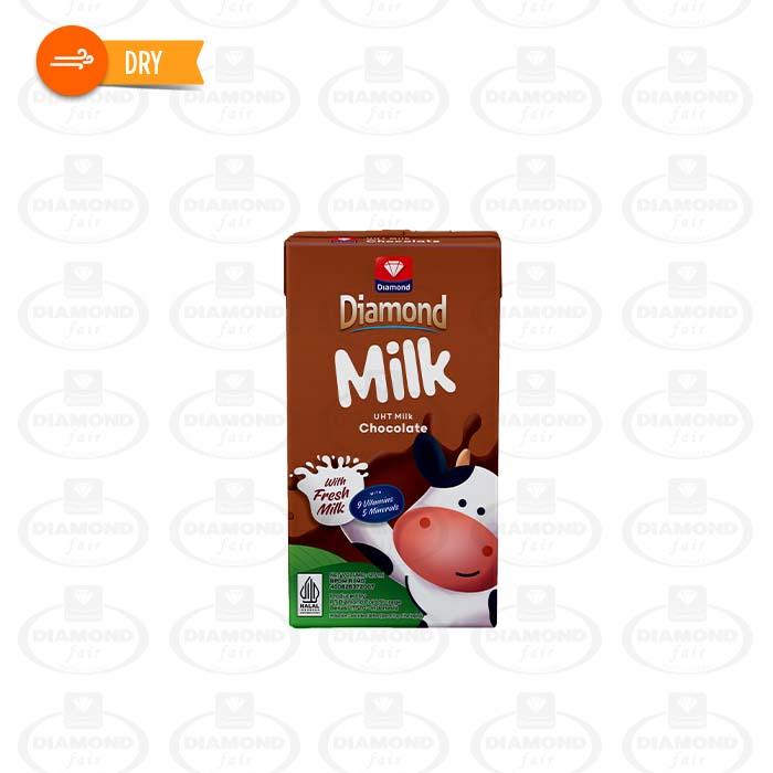 Gambar DIAMOND MILK UHT 125 ML - FULL CREAM, CHOCOLATE, STRAWBERRY, HONEY, MARSHMALLOW, BUBBLE GUM PAKET 10 PCS - CHOCOLATE 125ML dari DIAMONDfair undefined Tokopedia