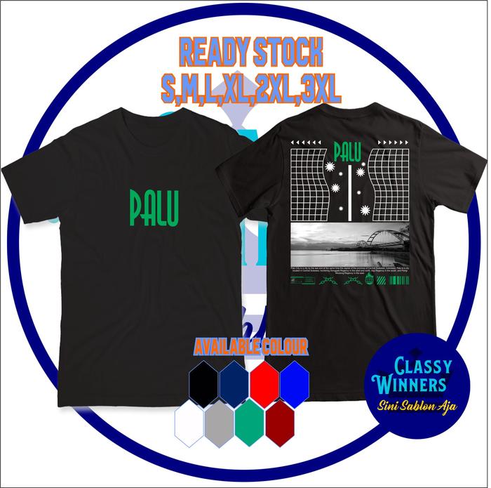 Gambar KAOS EKSKLUSIF KOTA PALU BAJU STREETWEAR PRIA LENGAN PENDEK NAMA IBUKOTA DAERAH PROVINSI SULAWESI TENGAH TSHIRT INDONESIA LOCAL PRIDE KEREN - HITAM, S PENDEK dari Classy Winners undefined Tokopedia