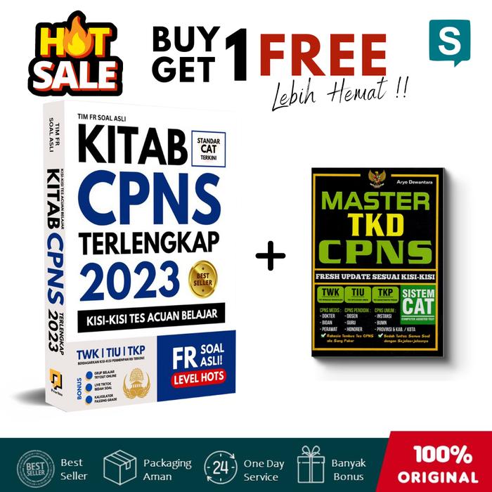 Gambar solusibuku - PROMO BUY 1 GET 1 FREE Buku Kitab CPNS Terlengkap 2023 + Master TKD CPNS - PROMO BUNDLING dari solusibuku_NEW undefined Tokopedia