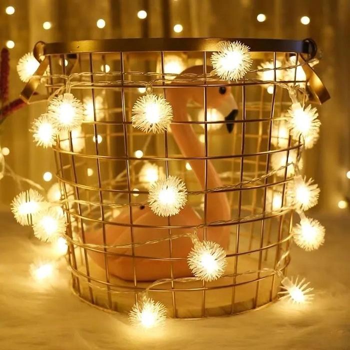 Gambar Vixplorn LED Lampu Dandelion/Lampu Gantung Berkemah /Lampu Dekorasi Idul Fitri Lampu Senar Bertenaga Baterai Dandelion String Lights - Cahaya hangat, 3M20 LED dari Vixplorn undefined Tokopedia