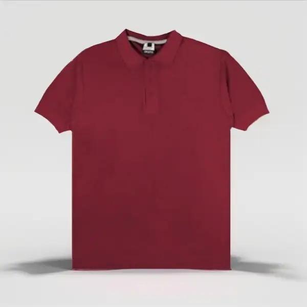 Kaos Kerah Maroon Polo Men Promo Kaos Kerah Premium Ruby Red Full