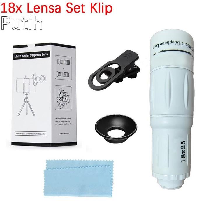 Gambar 𝗦𝗧𝗢𝗖𝗞 𝗦𝗜𝗔𝗣 [ 𝗣𝗥𝗢𝗠𝗢 𝗧𝗘𝗥𝗕𝗔𝗧𝗔𝗦 ] APEXEL Putih 28X Lensa Kamera Zoom Cam Lensa Tele Telezoom Lens Kamera Persediaan Konser Tele Zoom Lens Universal 28X 18x25 Zoom Handphone HD - Putih 18x Set Klip dari Makka Makka. undefined Tokopedia