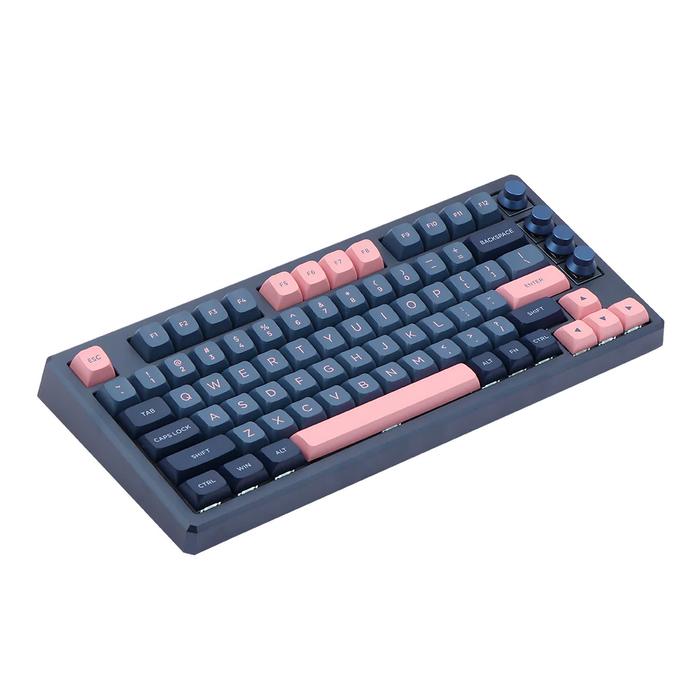 Skyloong GK75 mechanical gaming keyboard in titanium grey with brown switches and RGB lighting