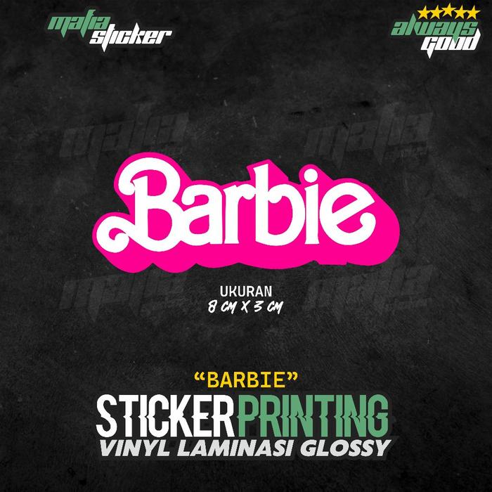 Gambar STICKER/STIKER PRINT CUT SIMPLE LUCU ESTETIK BARBIE - GLOSSY dari Mafia Sticker undefined Tokopedia