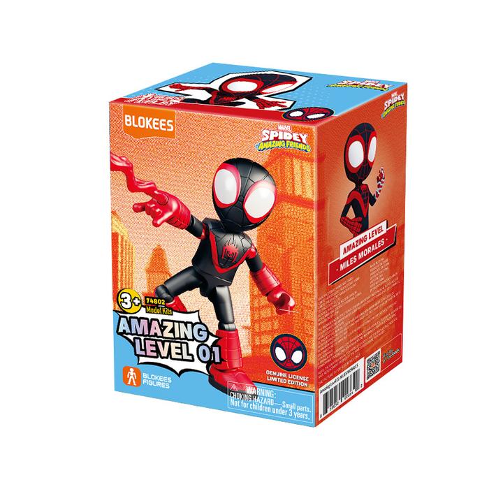 Gambar [COD] OHSOME - Marvel Spidey & Amazing Friends Action Figure Patung Pajangan Figure Marvel Spider-Man Spiderman & Friends Seri Amazing Level 01 AL 01 - Miles Morales dari OhSomeToys undefined Tokopedia